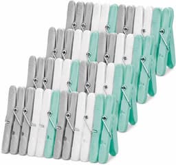 Wasknijpers - Kledingknijpers Waslijn - Kleding Drogen - Sterke Antislip Grip - 7 cm - Wit — thumbnail 1
