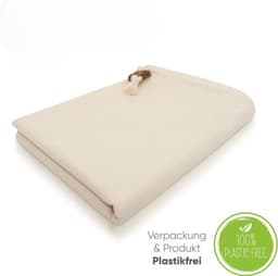 Waszak, set van 2, 50 x 70 cm, duurzame waszak van 45 liter voor op reis, 100% katoen, Öko-Tex gecertificeerd, grote stoffen zak, waszak voor op reis — thumbnail 5