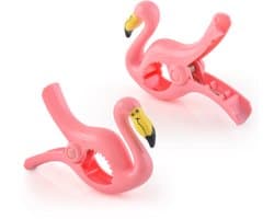 O2COOL - Boca Clips® Extra Stevige Handdoekclips - Flamingo