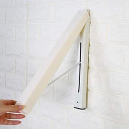 Opvouwbare Wand Kapstok, Uittrekbare Kapstok, Multifunctioneel Onzichtbaar Wasrek Haak Wand Kapstok van Roestvrij Staal Wandhaak voor Balkon, Hotel, Badkamer, Slaapkamer — thumbnail 2