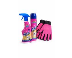 Vanish Pet Expert 3-in-1 Reinigingsset + Verzorgingshandschoenen – Krachtige Vlek- & Geurverwijderaar voor Huisdieren