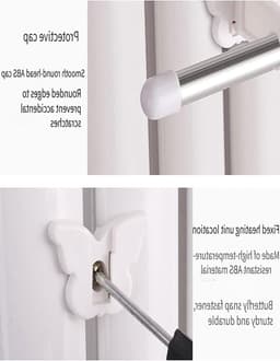 Dubbelpolig Handdoekenrek van Roestvrij Staal 50cm - Radiator Droogrek voor Kleding en Handdoeken, Ideaal voor Badkamer en Wasserij, Eenvoudige Installatie en Duurzaam Gebruik — thumbnail 2