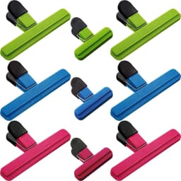 Zak Clips - Voedsel Clips - Keuken Organiseren - Grote Afdichting Breedte - 6 Inch Set - Geassorteerde Kleuren — thumbnail 2