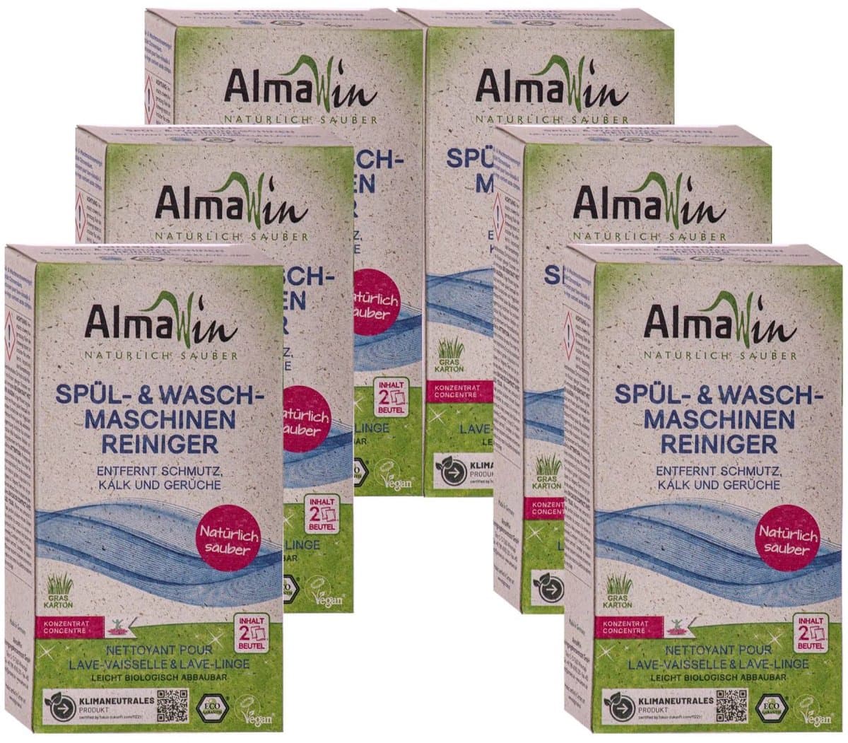 Vaatwasser reiniger, wasmachine reiniger, 6 x 200 g, vaatwasmachine reiniger — afbeelding 1