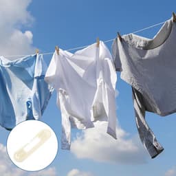 Set van 4 waslijnspreiders van duurzaam ABS-kunststof voor outdoor waslijnen - scheidingsrol voor lange waslijnen - wit — thumbnail 3