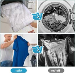 Set van 4 Grote Wasnetten voor de Wasmachine 50 x 60 cm Herbruikbare Waszakken met Handvatten en Rits voor Ondergoed, Bh's, Truien en Sjaals — thumbnail 2