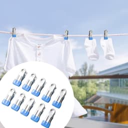 Wasknijpers - Kleding Clips - Kleding Drogen - Traceless Klemkracht - 5.5 x 2.3 cm - Blauw — thumbnail 5