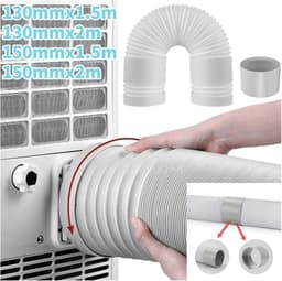 Airco Afvoerslang - Flexibele Buis - Koeling Optimaliseren - Universele Compatibiliteit - 150 mm Diameter - Wit — thumbnail 3
