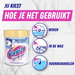 Vanish Oxi Action Vlekverwijderaar Poeder - Witte Was - 940g — thumbnail 4