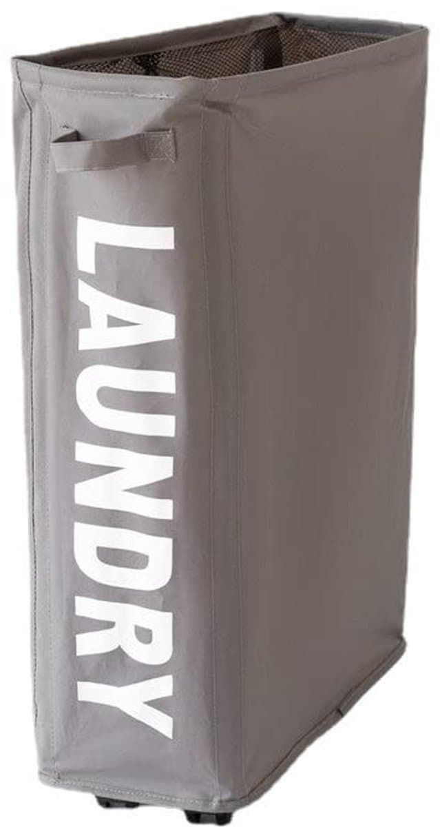 Dailygoods- Wasmand met Wielen - Smalle Rollende Wasmand 39x19x55 cm - Draagbare Organizer - Stevige Oxford-Stof - Handvat voor Gemakkelijk Vervoer - Wascontainer — afbeelding 1