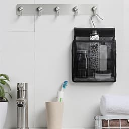 Set van 2 Kledingknijperzakken met Haken, Flexibele Hangorganizer voor Badkamer, Keuken en Kamperen, Opbergtas voor Kledingknijpers en Reisaccessoires — thumbnail 2