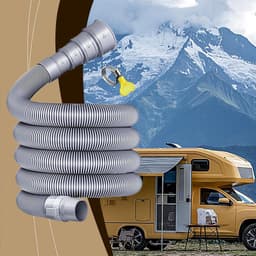 Afwaterslang voor campers, robuuste verstelbare afvoerslang, veelzijdige uitbreidingsset voor reizen, camping, vakantie — thumbnail 2