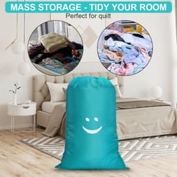 Allecto - Flintronic Waszak - Waterdichte waszak voor reizen - Grote capaciteit - Blauw - Opbergtas voor vuile was - Perfect voor studenten en kamp... — thumbnail 2