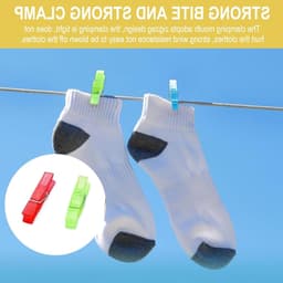Transparante mini wasknijpers, 100 stuks kleine clips voor foto's, knutseldecoratie en DIY projecten (3 * 25mm) — thumbnail 4