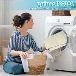 Set van 2 Herbruikbare Waszakken voor Schoenen - Wasmachine Bestendige Fleece Tas voor 360 Graden Reiniging van Alle Soorten Schoenen en Voetwear — thumbnail 4