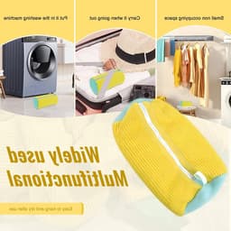2-delige waszakken voor schoenen, wasmachine waszakken, herbruikbare schoenenzakken, geschikt voor alle soorten schoenen en optimale bescherming tijdens het wassen — thumbnail 5