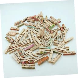 Houten Ambachtelijke Klemmen - Wasknijpers Decoratie - Scrapbooking Knutselen - Cartoon Ornament Ontwerp - 3.5 x 1 x 1.4 cm — thumbnail 3