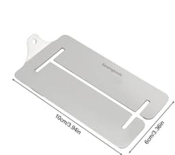 Naaiclips Roestvrij Staal - Klemmen voor Handwerk - Stoffen Vastzetten - Nauwkeurige Naadgeleiding - 10x6x1cm - Zilver — thumbnail 4