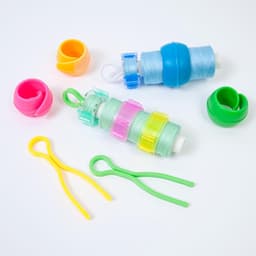Naaiclips en pot - Stoffen houders - Hobby naaien - Stofvriendelijke grip - 76 stuks - Geruite stijl — thumbnail 4