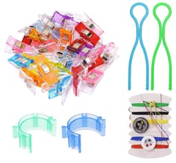 Naaiclips set - Plastic clips - Hobby projecten - Multifunctioneel gebruik - 25 stuks - Verschillende kleuren — thumbnail 1