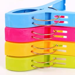 Grote knijpers - 12x stuks - gekleurd - 12 cm - plastic - Multifunctionele antislip wasknijper - Sterke wasknijper — thumbnail 3