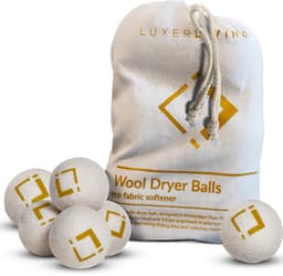 6x Drogerballen XL van Wol - Wasverzachter - voor Wasmachine en Wasdrogers - Dryer balls - Wasbol 100% wol — thumbnail 1