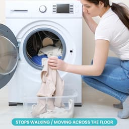 Anti Trillingsmat Wasmachine - en Wasdroger - Geluidsdempende Antislip Mat - Rubber Mat Trillingsdempers - Trillingsdempers wasmachine – Extra dik - Voetjes wasmachine & droger - Wasmachine demper – Anti trillings - vibratie - dempers pads – Antislip — thumbnail 2