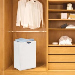 2 stuks - Wasmand - Opbergmand - Vuile Klerenmand - Organizer Kleding - grote wasmanden met handvat - opvouwbare wasmand voor vuile was - waterdichte wasmand - vrijstaande opbergmand - voor kleding, speelgoed, badkamer, woonkamer - 60 L - beige — thumbnail 4