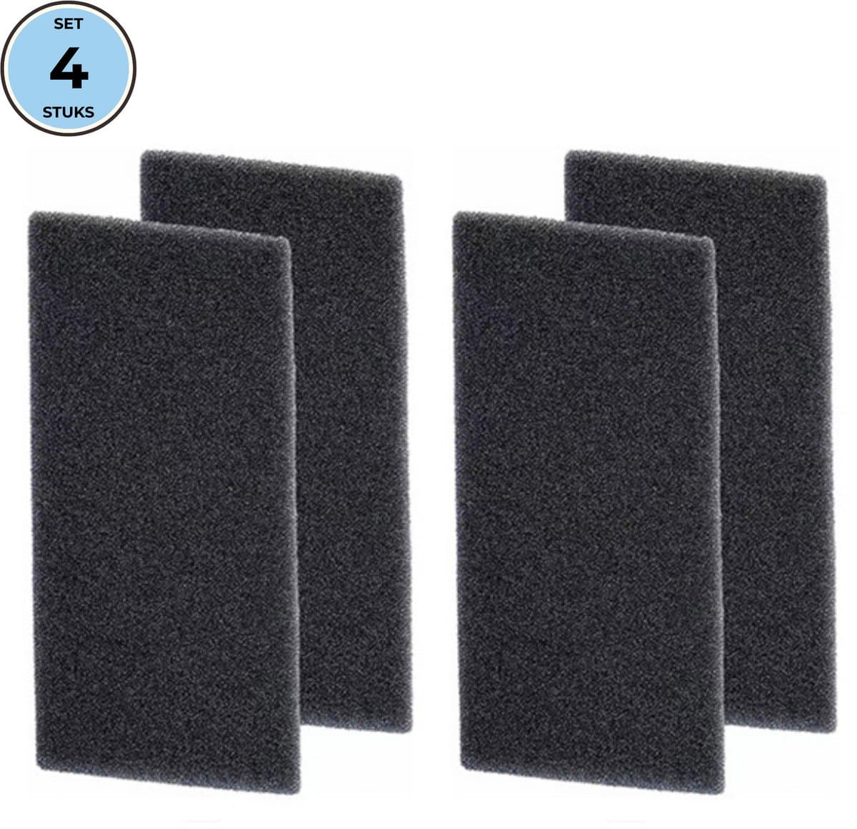 Bramokava 4x Filter geschikt voor Droger Whirlpool Bauknecht Ignis - 481010354757 - 220 x 110 mm - Spons Foam Schuimfilter — afbeelding 1