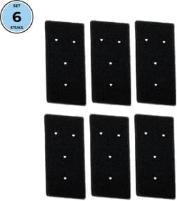 Bramokava 6x Filter geschikt voor Droger Whirlpool Bauknecht Ignis ( met 4 gaatjes) - 481010345281 - 8015250474909 - 481010716911 - Spons Foam Schuim — thumbnail 1