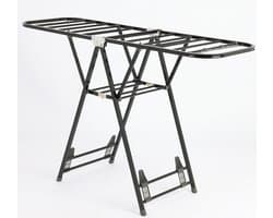 Ceruzo Wasrek Metaal – Inklapbaar - Verstelbaar – Zwart – 7m Drooglengte — afbeelding 1