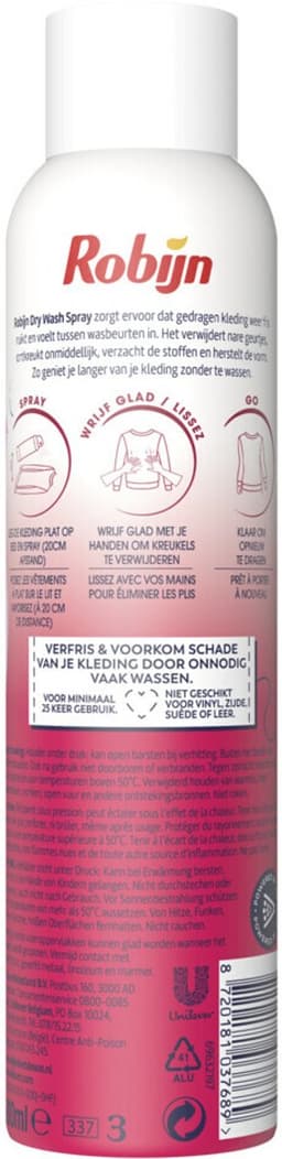 Robijn - Pink Sensation - Dry Wash Spray - 200 ml - Voordeelverpakking - 2 stuks — thumbnail 2