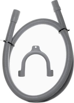 Dparts afvoerslang 1,5m - 19x22mm - voor wasmachine en vaatwasser - inclusief bocht - universeel afvoer waterslang - 150cm - 1,5 meter — thumbnail 1