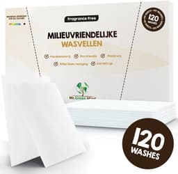 Mr. Green Mind Wasstrips 120 Wasbeurten Parfum Vrij Wasmiddel Wasstrips Wasmiddeldoekjes incl. wasverzachter — thumbnail 1