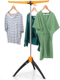Stevig Inklapbaar Droogrek - Kleding Droogrek - Geschikt voor Thuisgebruik - 1 stuk - Wit - Metaal — thumbnail 1