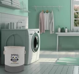 Opbergmand Kinderkamer - Wasmand Kinderkamer - Speelgoedmand Kinderen - Laundry Basket — thumbnail 5