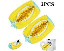 FA-VE Schoenen Waszak – Set van 2 Stuks – Sneaker Wasbeschermers – 39x19 cm – Voor Wasmachine – Herbruikbare Waszakken voor Sportschoenen