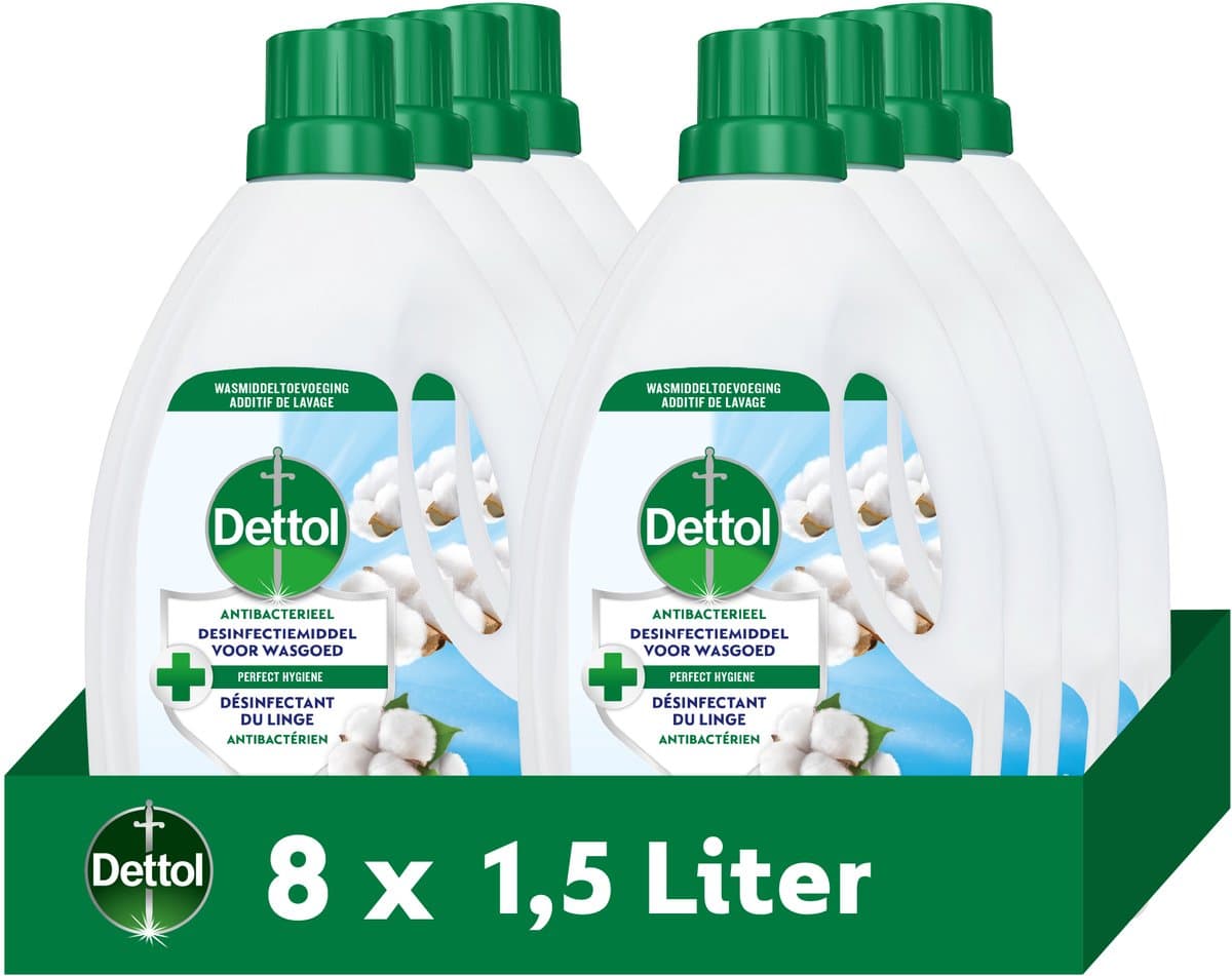 Dettol Antibacterieel Was Toevoeging Hygiëne Fresh – 1,5 L - 8 Stuks - Voordeelverpakking — afbeelding 1