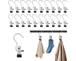 20 multifunctionele clips voor schoenen, kleding en accessoires - Ruimtebesparend en duurzaam