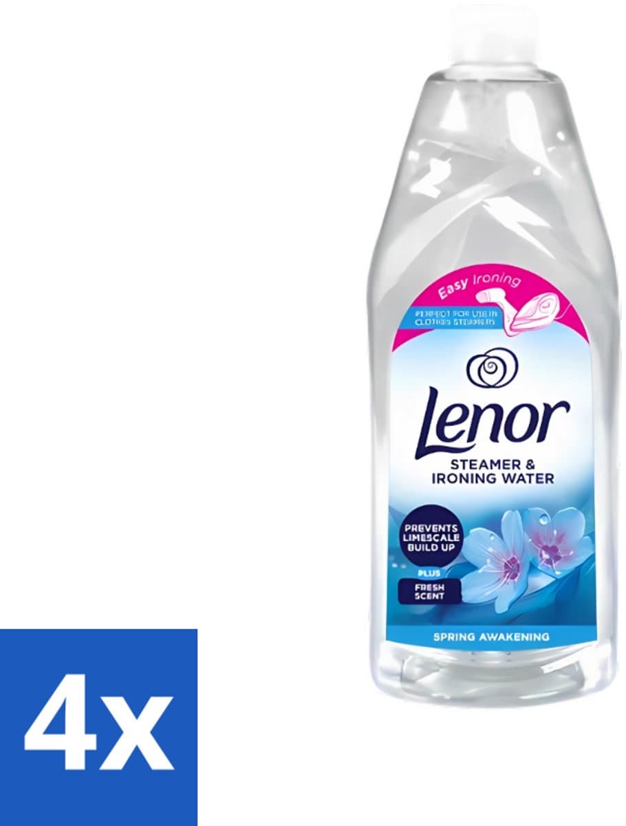 Lenor - Strijkwater - Spring Awakening - Textielverfrisser - 1000 ml - Voordeelverpakking - 4 stuks — afbeelding 1