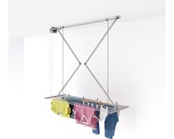 Foxydry Mini 152 cm plafond droogrek - handbediend - 11,5 m drooglengte - grijs — afbeelding 1