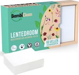 BambiClean Wasstrips Lentedroom - 120 wasbeurten - Milieuvriendelijke Wasmiddeldoekjes - Wasmiddel Strips — thumbnail 1