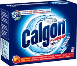 Calgon 3 in 1 Powerball Tabs Wasmachine Reiniger en Anti kalk - 55 Tabletten x6 — thumbnail 2