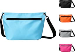 Tas voor buiten, 6 l, lichte droogtas met verstelbare schouderriem, geschikt voor kamperen, wandelen, strand, kajakken, zwemmen, Blauw, Waterdichte tas — thumbnail 1