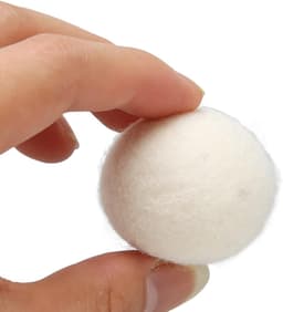 6 stuks wollen droogballen, hoge dichtheid, absorberen vocht, verminderen statische elektriciteit, wasverzachter, verkort de droogtijd (4 cm) — thumbnail 2
