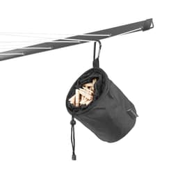 Brabantia Lift-O-Matic Droogmolen - met Metalen Grondanker, Beschermhoes, Wasknijpertasje en Wasknijpers - 50 m - Anthracite — thumbnail 4