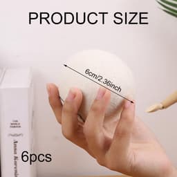 Wool Dryer Balls, vilten ballen voor droger, drogerballen van natuurlijke wol, 6 stuks drogerballen voor wasdroger - ShopVlot — thumbnail 2