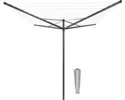 Brabantia Topspinner Droogmolen - met Metalen Grondanker - 50 m - Anthracite