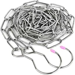 3M/4M/5M RVS Waslijn, Diameter 3mm Heavy Duty Waslijn voor Binnen en Outdoor met 2 STKS Haak, Draagbare Waslijnen Roestbestendig en Weerbestendig — thumbnail 1