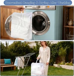 Grote wasnet voor delicate kleding, ideaal voor het beschermen van stoffen tijdens het wassen — thumbnail 2